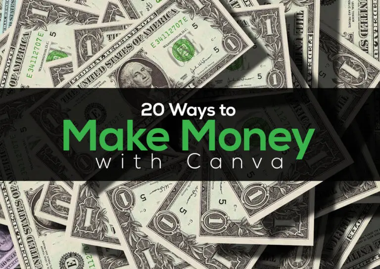 20 Ways to Make Money with Canva, make money, canva,